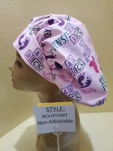 It.s a Boy/Girl NC Bouffant Women's Surgical Scrub Hat/Cap Handmade - Picture 1 of 6