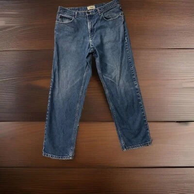 L L Bean Jeans Men's 36 x 30 Classic Fit Straight Blue Denim Pants Cowboy Rodeo. - Image 1 of 4
