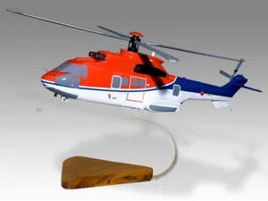 Airbus Eurocopter AS332L2 CHC elicottero da scrivania in legno nuovo modello scala piccola 1/72 - Foto 1 di 12