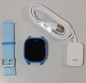 Gizmo Watch 3 - QTAX57 Verizon– Blue Clay, Blue Band - MODERATE Condition - Zdjęcie 1 z 4