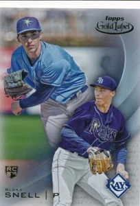 BLAKE SNELL #80 2016 Topps Gold Label CLASS 1 RC RAYS - Picture 1 of 1