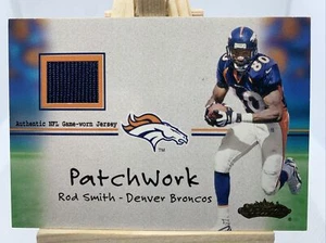 Rod Smith 2001 Fleer Showcase Patchwork Game Worn Jersey Card Broncos - Bild 1 von 10