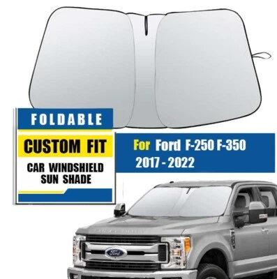 Cubierta parasol parabrisas delantero de coche personalizada para Ford F-250 F-350 F-450 17-24 Foto 1 de 4