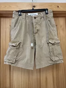 Vintage Abercrombie Fitch Herrenshorts Größe 28 khaki Cargo Y2K abgenutzt Knopfleiste - Bild 1 von 8