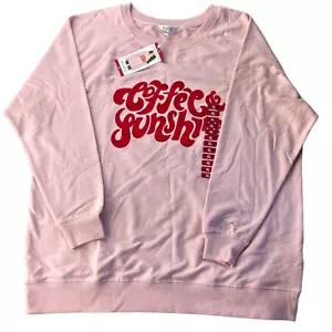 Size xl Wildfox sunshine & coffee sweater NWT - Picture 1 of 3