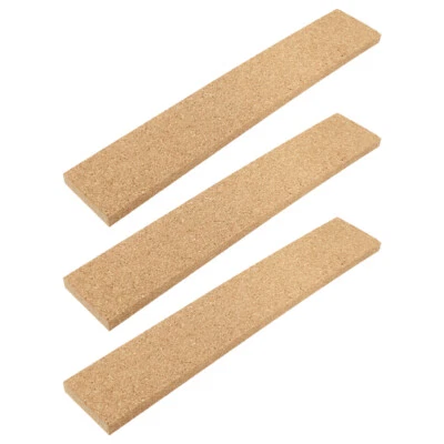 3 Pcs Decorative Wall Cork Bar Corkboard Bulletin Board Multi Cork Strips - Image 1 of 4