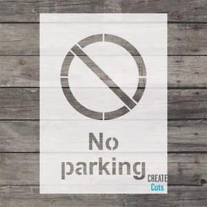 Parkverbot Schablone Warnschild Parken ist verboten - Bild 1 von 1