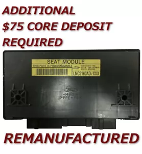 REMAN 98 99 00 01 02 03 Jaguar Power Seat Control Module LNC2160AD Exchange - Picture 1 of 4