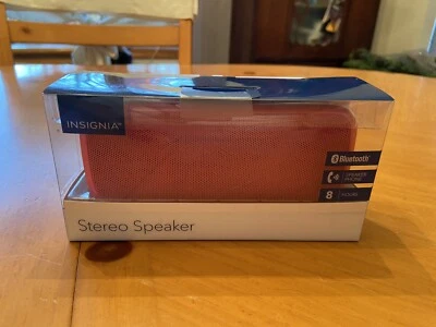 Altavoz estéreo inalámbrico Insignia Blue Tooth - Rojo - Nuevo Foto 1 de 3