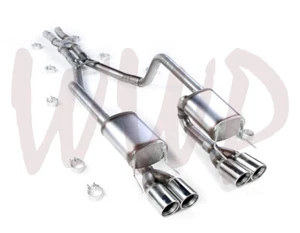 Stainless Quad CatBack Exhaust Muffler 12-13 Chevy Corvette C6 & GrandSport LS3 - Picture 1 of 3