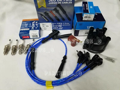 Tune-Up Kit Wires+Cap+Rotor+Spark Plugs fits for Toyota Truck 4Runner 2.4L 22RE - Image 1 of 4