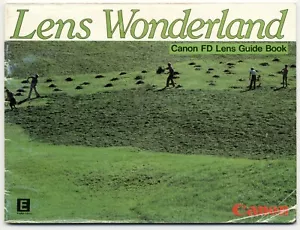 Canon Lens Wonderland FD Guide Book Instructions / Manual C-IE-097W - 1982 FR/G - Picture 1 of 2