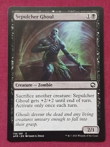 Magic The Gathering ADVENTURES IN FORGOTTEN REALMS SEPULCHER GHOUL card MTG - Picture 1 of 2