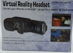 NEW in Box Wireless Gear Plastic Virtual Reality Headset - White - Picture 1 of 6