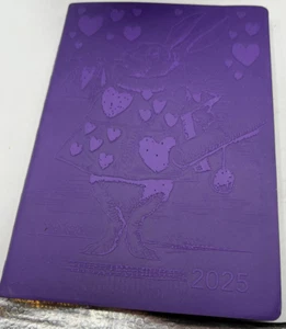 Alice in Wonderland 2025 Artisan Art Vegan Leather Diary Planner - Page to View - Picture 1 of 3