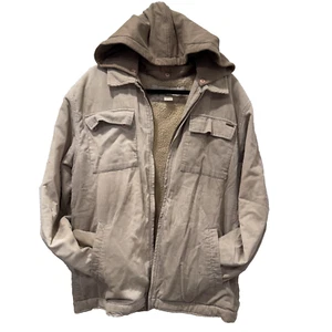 VTG 90s Honolua Surf Co Men's Corduroy Khaki Zip Hoodie Jacket XL EUC Read - Picture 1 of 17