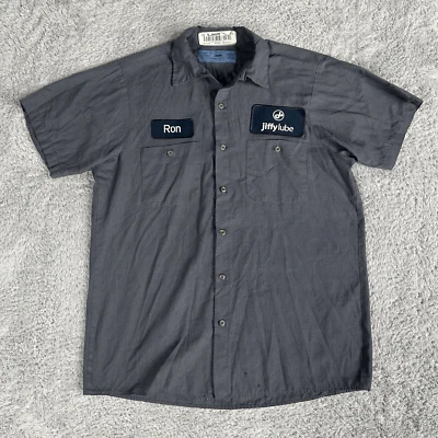 Troegs Independent Brewing Short Sleeve Button Up Shirt M Grey - Image 1 of 4