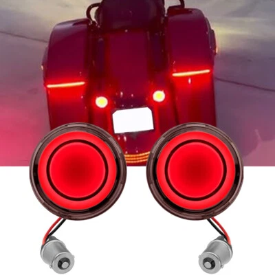 2 красных светодиодных задних стоп-сигнала 1156 для Harley Davidson Touring - Изображение 1 из 4