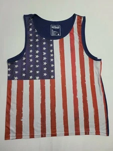 Urban Pipeline Muscle Shirt USA Flag Red white blue item Size Large - Picture 1 of 3