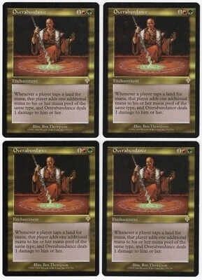Overabundance x4 4x 2000 Invasion PLAYSET Multi-Color Enchantment MTG NM AZ4 - Image 1 of 2