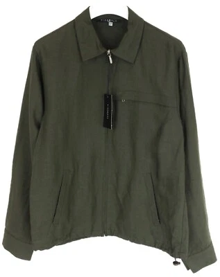 Richmond Denim Veste Homme Ue 46 Lin Mélange Respirant Fermeture Éclair Italien - Photo 1/4