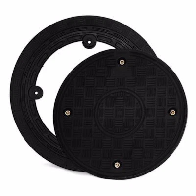 KARMAT Kunstoff Schachtabdeckung Schachtdeckel rund DN300 Teleskopabdeckung A15 30kN