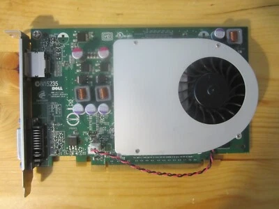 NVIDIA GeForce GT330 1GB DDR3 DP & DVI  Dell 9TCD9 Full height Video card - Image 1 of 4