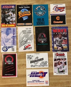 1995-96 Professional Soccer Schedule Lot of 12 - Picture 1 of 2