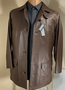 LORO PIANA $3200. Super Soft Plongé Leather Jacket--New with Tags - Picture 1 of 8