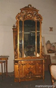 19th C. Best French Pier Mirror & Marble Console Table - Picture 1 of 11