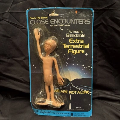 Imperial Toys Close Encounters Alien Bendable Act Fig Columbia Pictures 1977 Novo sem etiquetas - Imagem 1 de 4