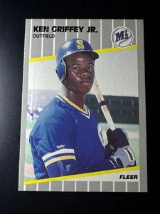 Ken Griffey Jr. 1989 Fleer - #548 (RC) Mariners 🔥MINT🔥 - Picture 1 of 2