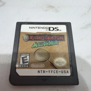 Mystery Case Files Millionheir (Nintendo DS NDS) Original Game Tested - Picture 1 of 2