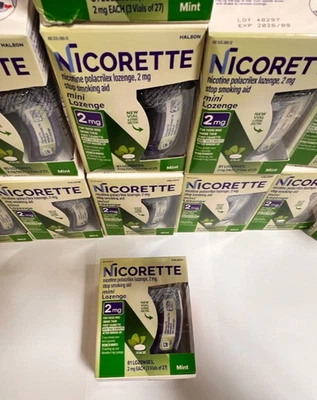 Nicorette 2mg Mini Lozenge - Mint - 81ct (expires 09/26) - Image 1 of 4