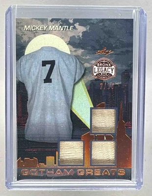 Бронзовая нашивка Mickey Mantle 2025 Leaf A Bronx Legacy Spectrum Gotham Greats /15 - Изображение 1 из 3