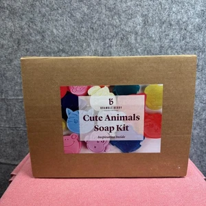 Bramble Berry Cute Animals Soap Kit Melt & Pour DIY Silicone Mold Beginner Set - Picture 1 of 4