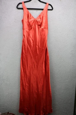 De colección. Maxi Vestido Babydoll Naranja Satinado Betsty & Adam por Linda Bernell-12-Evento Foto 1 de 4