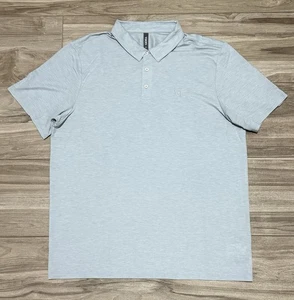 Size XL - Vuori Men’s Knit Twill Polo Shirt #V1004 Heather Grey - Picture 1 of 5