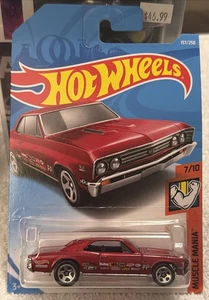 🔥2019 Hot Wheels HW MUSCLE MANIA '67 CHEVELLE SS 396 Maroon Red Variante Neu - Bild 1 von 4