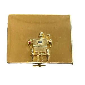 Petite Paul Flato Powder Compact Carriage Driver Rhinestones Vintage - Picture 1 of 9