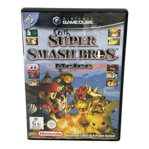 Super Smash Bros Melee Nintendo GameCube Game Aus PAL Tested & Working - Picture 1 of 7