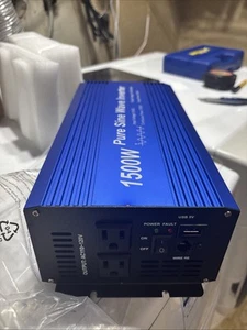 Reiner Sinus Wechselrichter 1500W 12V DC auf 110V~120V AC - Bild 1 von 10