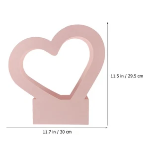 3 Pcs Love Flower Box Set Heart Shaped Bouquet Bag Cardboard Boxes Favor Boxes @ - Bild 1 von 12