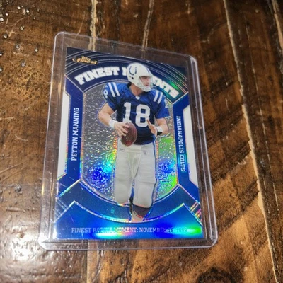 PEYTON MANNING 2007 TOPPS FINEST MOMENTS BLUE REFRACTOR /299 Q0M-301 - Image 1 of 2