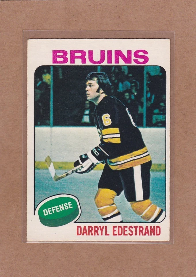 1975-76 O PEE CHEE HOCKEY DARRYL EDESTRAND #11 BRUINS EX+ *A38229 - Image 1 of 1