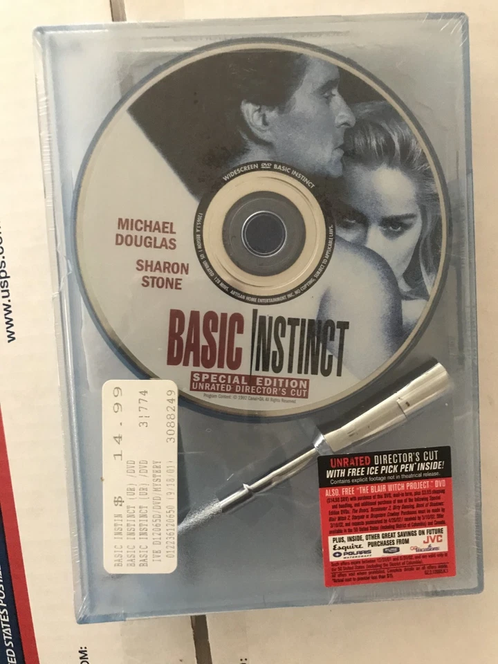 Basic Instinct, Special Edition, Unrated Director's Cut, DVD - BRAND NEW - Image 1 of 1