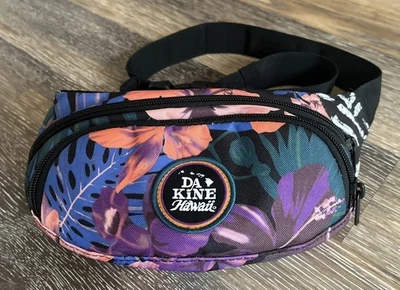 Riñonera Dakine Hawaii Clásica a la Cadera 2 Cremallera Bolso Cinturón Floral Púrpura Negro Foto 1 de 4