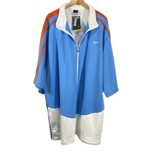 Maglione vintage uomo Nike Hooptech Y2K Dri-Fit manica corta mezza zip 3XLT nuovo con etichette - Foto 1 di 17