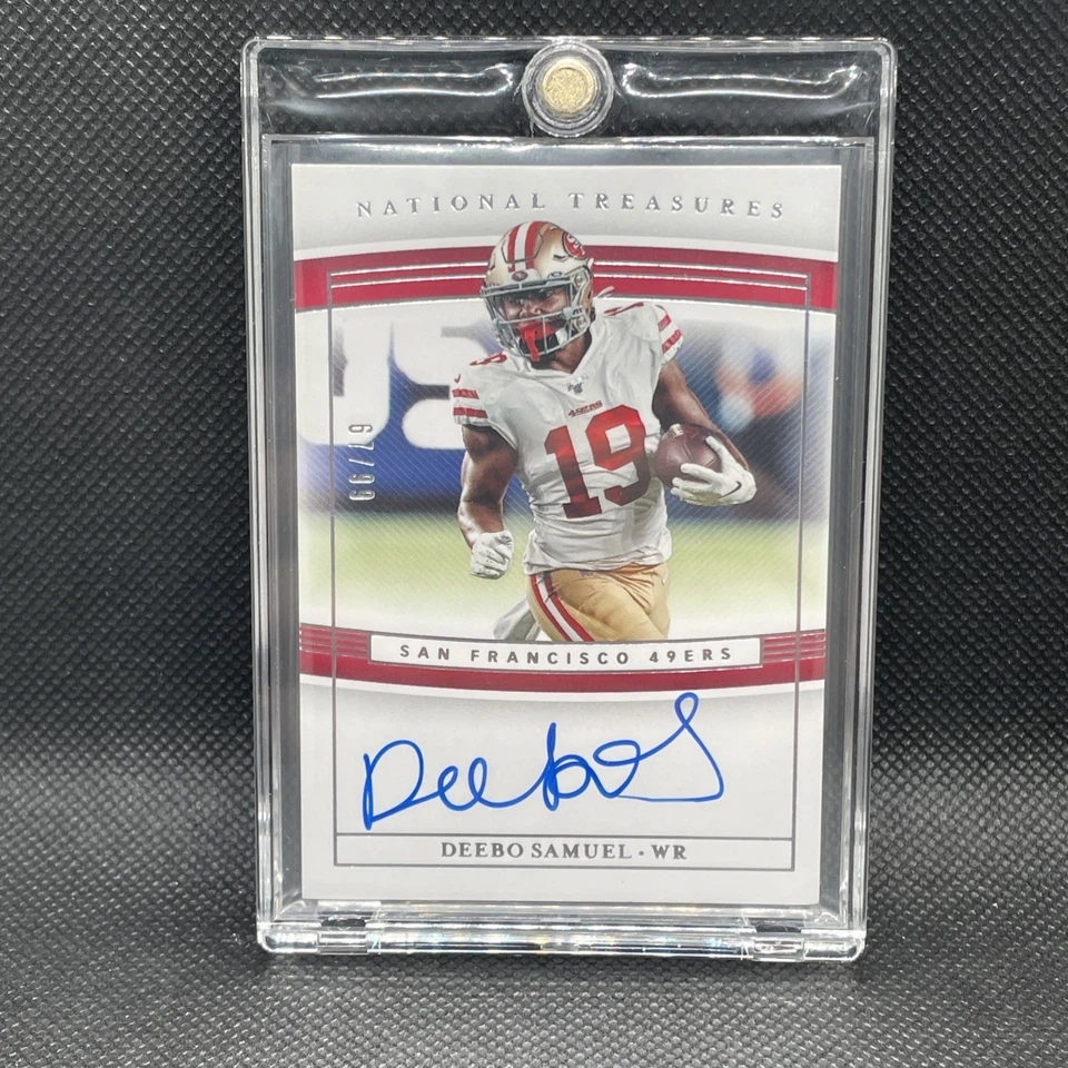 2019 panini national treasures football deebo samuel autograph 49ers /99 - Image 1 of 2