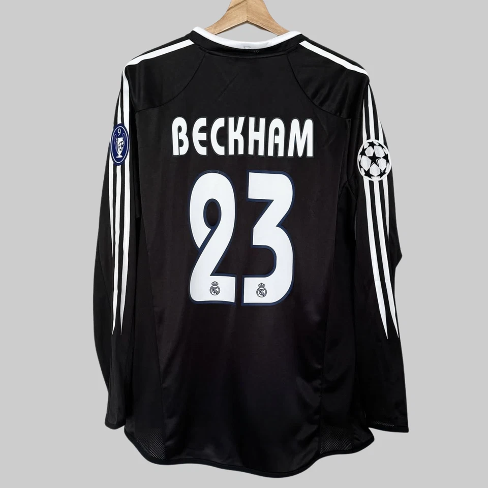 David Beckham #23 Real Madrid 2006/2007 Black Long sleeve Jersey Soccer NWT - Image 1 of 4